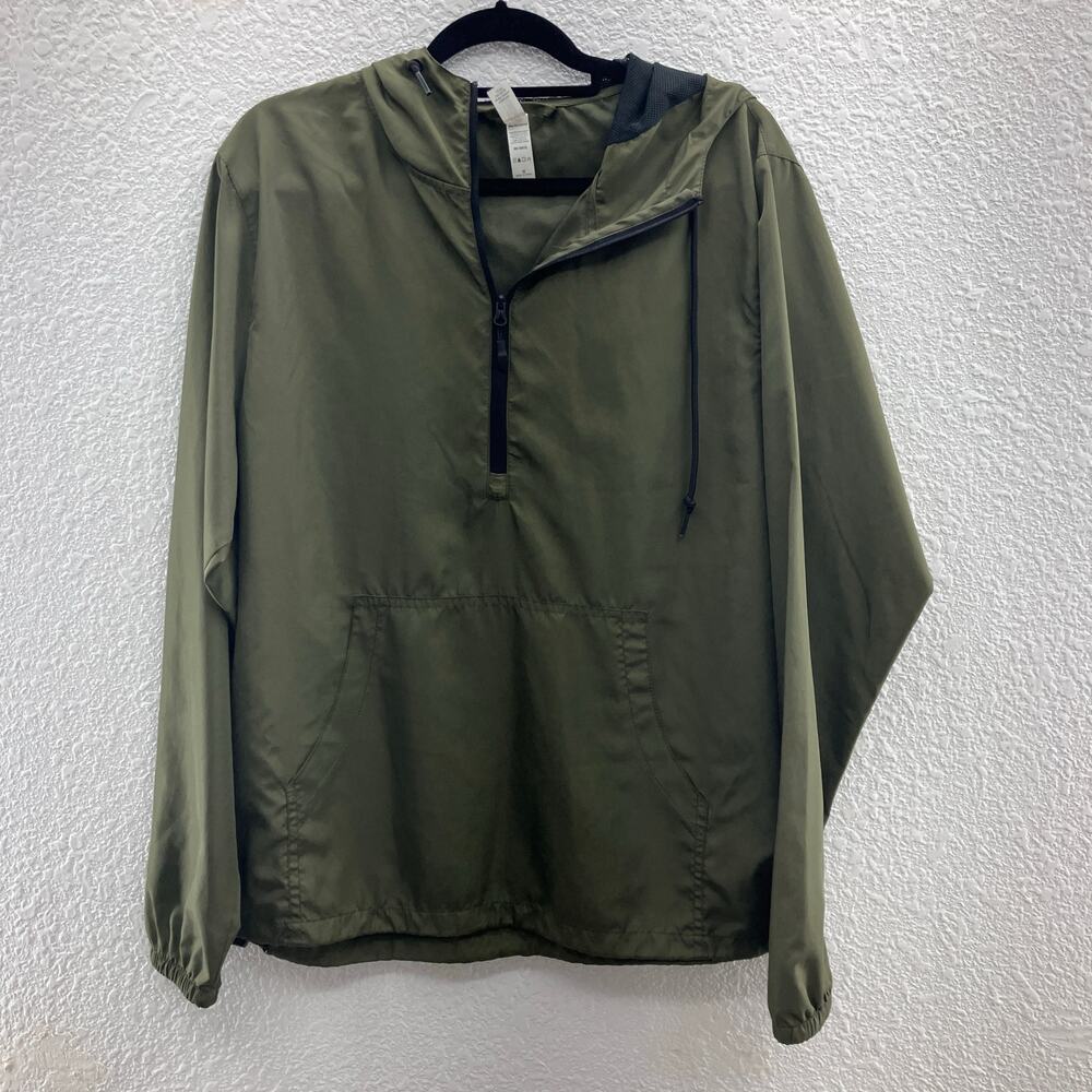 Independent Trading Company Army Green Lightweight Pullover 1/4 Zip Windbreaker